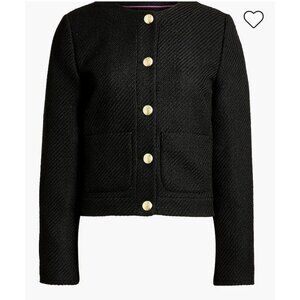 J.Crew Black Tweed Jacket Size 8 BS928